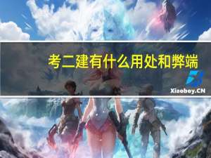 考二建有什么用处和弊端（考二建有什么用）