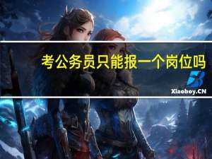 考公务员只能报一个岗位吗