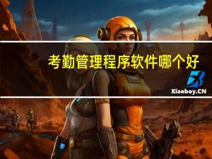考勤管理程序软件哪个好