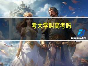 考大学叫高考吗