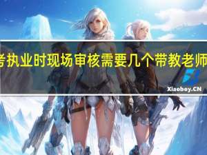 考执业时现场审核需要几个带教老师的证件
