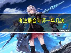 考注册会计师一年几次