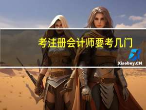 考注册会计师要考几门