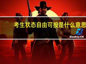 考生状态自由可投是什么意思