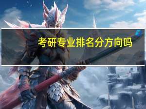考研专业排名分方向吗