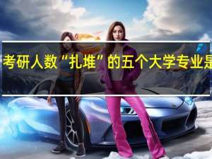 考研人数“扎堆”的五个大学专业是什么