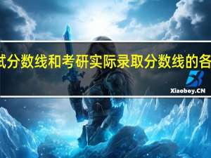 考研初试分数线和考研实际录取分数线的各自定义是什么