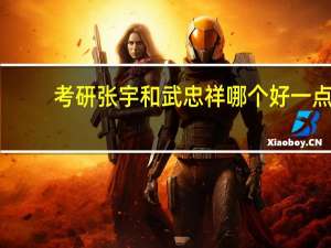 考研张宇和武忠祥哪个好一点