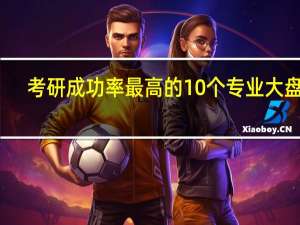 考研成功率最高的10个专业大盘点