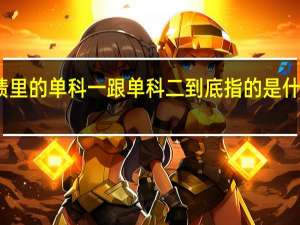 考研成绩里的单科一跟单科二到底指的是什么科目的分数
