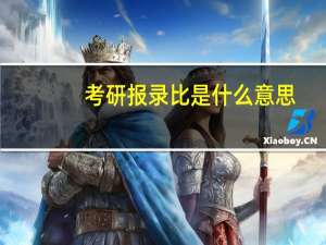 考研报录比是什么意思