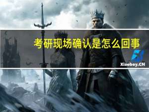 考研现场确认是怎么回事？