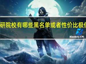 考研院校有哪些黑名单或者性价比极低的院校