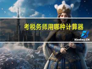 考税务师用哪种计算器