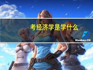 考经济学是学什么