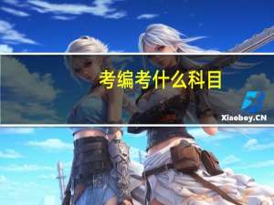 考编考什么科目