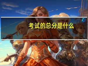 考试的总分是什么