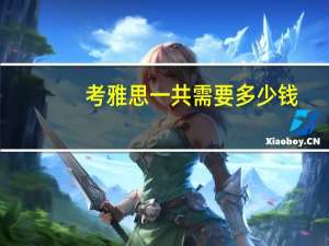 考雅思一共需要多少钱
