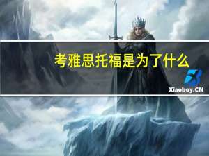 考雅思托福是为了什么