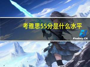 考雅思55分是什么水平