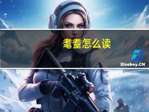 耄耋怎么读