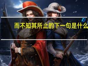 而不知其所止的下一句是什么
