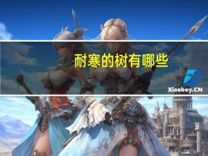 耐寒的树有哪些