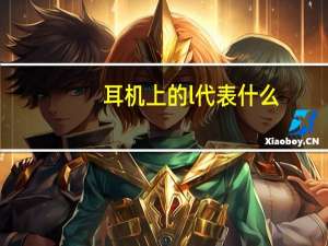 耳机上的l代表什么