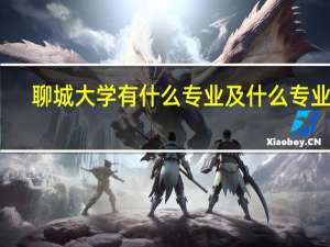 聊城大学有什么专业及什么专业好