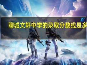 聊城文轩中学的录取分数线是多少