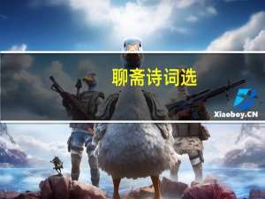 聊斋诗词选(关于聊斋诗词选简述)
