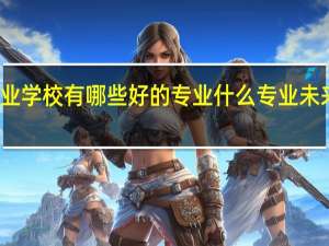 职业学校有哪些好的专业 什么专业未来有发展