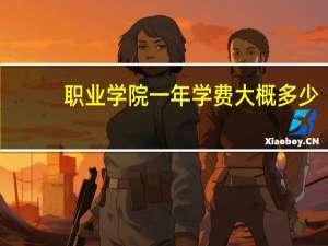 职业学院一年学费大概多少