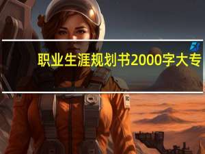 职业生涯规划书2000字大专（职业生涯规划书2000字）