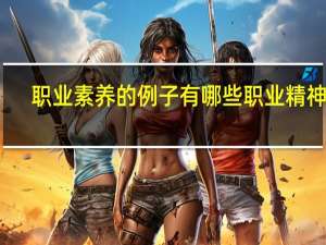 职业素养的例子有哪些职业精神呢