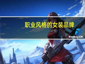 职业风格的女装品牌