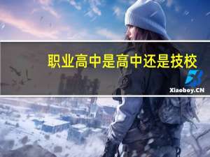 职业高中是高中还是技校