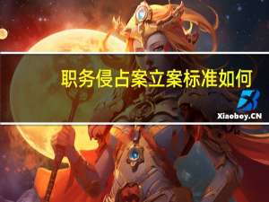 职务侵占案立案标准如何