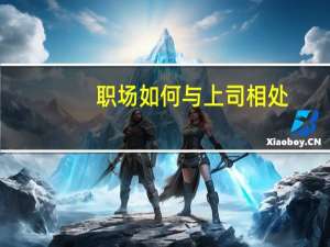 职场如何与上司相处