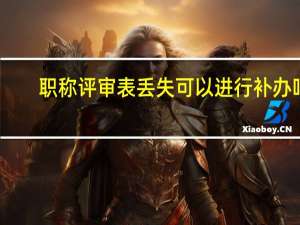 职称评审表丢失可以进行补办吗