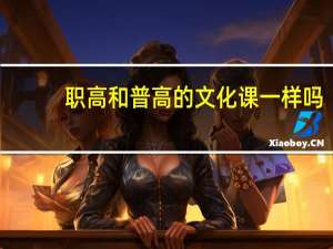 职高和普高的文化课一样吗