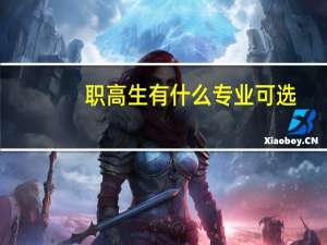 职高生有什么专业可选