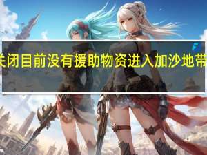 联合国发言人表示由于边境口岸关闭目前没有援助物资进入加沙地带联合国自己的供应已经达到了最低水平