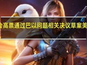 联合国大会高票通过巴以问题相关决议草案 美以等国投反对票