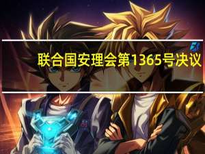 联合国安理会第1365号决议(关于联合国安理会第1365号决议简述)