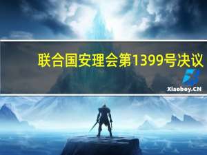 联合国安理会第1399号决议(关于联合国安理会第1399号决议简述)