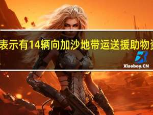 联合国官员表示有14辆向加沙地带运送援助物资的卡车进入加沙