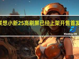 联想小新25高刷屏已经上架开售首发599元