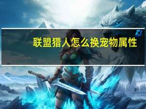 联盟猎人怎么换宠物属性