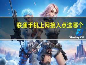 联通手机上网接入点选哪个（联通手机上网慢）